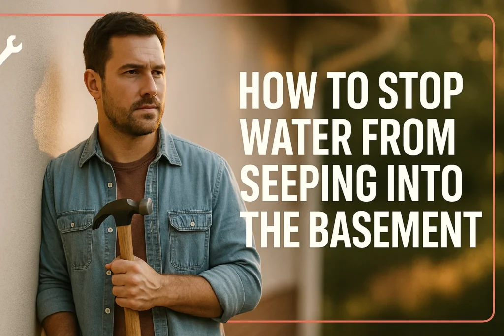 How to Stop Water from Seeping into the Basement